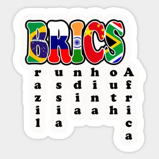 Brics Countries Sticker